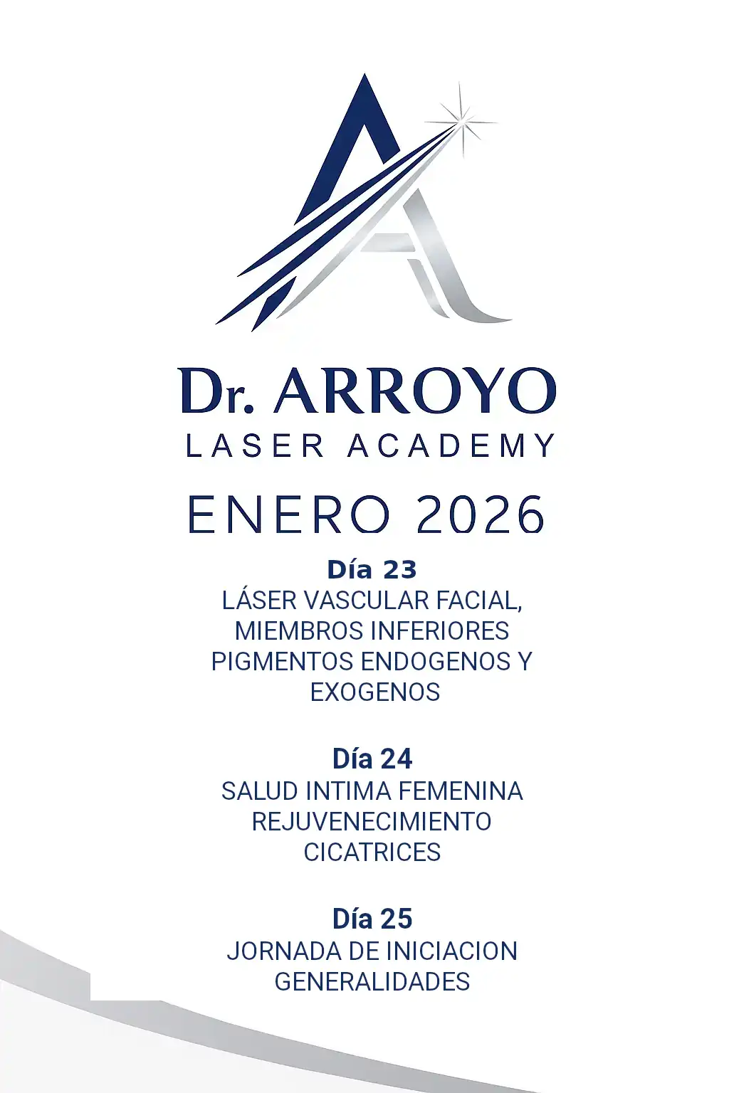 Médicos en formación avanzada con láser médico en la Academia Dr. César Arroyo Madrid